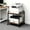 Brown, variant on 2 Tier Under Desk Printer Stand with Storage, 20" Deep Printer Table with Height Adjustable Shelf, Rolling Printer Cart with Wheels for Home Office