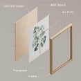 thumbnail image 4 of PixonSign Framed Wall Art Green Leaves Plants Floral Botanical Posters, Set of 4 Nature Wilderness Country/Farmhouse Canvas Prints, Rustic Cozy Zen Wall Décor for Home Decor - 11"x14" Natural, 4 of 5