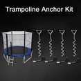 thumbnail image 2 of Heavy Duty Trampoline Anchor Kit- Set of 4,Ground Anchor Wind Stakes with Rope Universal Trampoline Tie Downs with Ground Stakes, 2 of 4