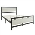 thumbnail image 6 of Castle Place Metal Platform Bed, Twin Size, Simple Design, Light Grey, 6 of 8