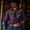 Dark Purple, variant on Men's Long Sleeve Button Down Shirts Western Retro Floral Print Stand Collar Tops Vintage Casual Cowboy Party Slim Fit Outdoor Clothes