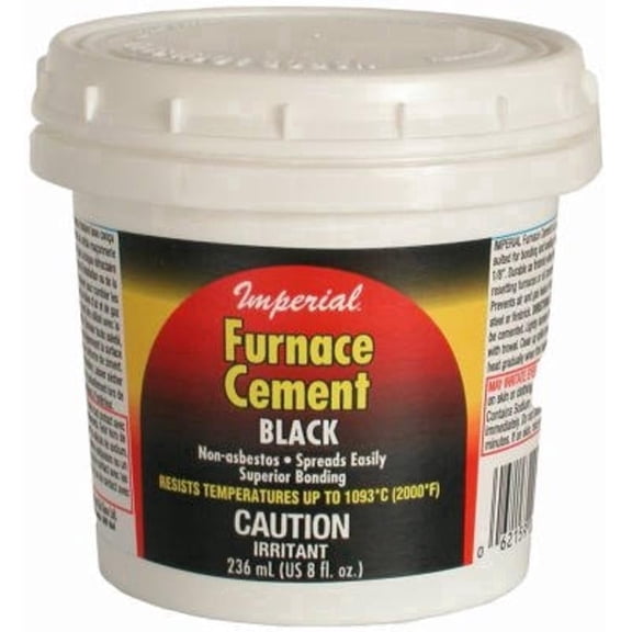 Imperial KK0077-A Furnace Cement, Black, 8 Oz