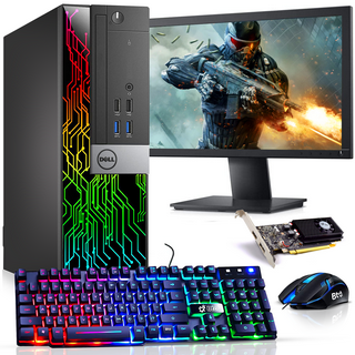  Computer Desktop PC, Intel Core i5-6500, TechMagnet Siwa 6, New  MTG Dual 27 Inch Monitor, 16GB RAM, 1TB SSD, 1GB Graphic Card, RGB Keyboard  Mouse, RGB Speaker, Cam, WiFi, Win 10