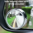 thumbnail image 3 of Pebbuoy 2Pcs Car Blind Spot Rearview Mirror Wide-Angle Lens Design 360-Degree Adjustable Frameless Convex Side Auxiliary Mirror Auto Parts, 3 of 7