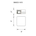 thumbnail image 2 of CWI Lighting 1 Light Flush Mount with Satin Nickel finish, 2 of 2
