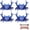 4Pcs-Blue, variant on 4PCS Desk Crab Pen Holder Set, Creative Crab Pen Holder, Weightlifting Crabs Pen Holder Bracket Storage, Desk Pen Stand for Pen Storage, Office Desk Display Decorations, Unique Gift Idea