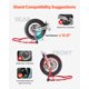 thumbnail image 4 of VEVOR Elevador de caballete delantero y trasero para motocicleta, 850 lb, brazo basculante Spoolift Paddock, color rojo, 4 of 9
