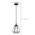 thumbnail image 6 of Nuvo 60-5501 - Vintage - 1 Light Caged Pendant - Vintage Lamp Included, 6 of 8