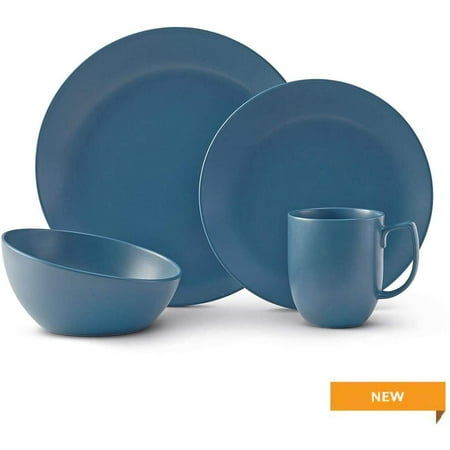 

Nambe Orbit Collection 4-Piece Place Setting - Aurora Blue - New