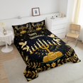 thumbnail image 4 of Erosebridal Happy Hanukkah Bedding Queen Comforter Set, Chanukah Party Down Comforter, Reversible 3 Pieces, 4 of 8