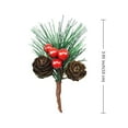 thumbnail image 2 of 20 Branch Red Berry Pinecones Pine Needles Stems Picks Artificial Winter Christmas Berries Decor For Crafts Christmas Garland and Holiday Wreath Ornaments by Shxstore, 2 of 16