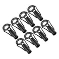 thumbnail image 1 of Unique Bargains 5.5mm Acier Inoxydable Tige de Pêche Réparation Kit Pole Ring Guide de Remplacement, Noir 8 Pack, 1 of 5