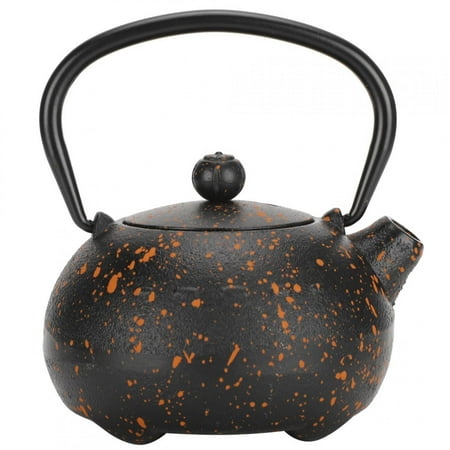 

Big sale Cast Iron Teapot Kettle Imitating Japanese Style Uncoated Yellow Spot Gift Decoration 0.3L