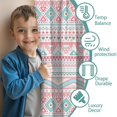 thumbnail image 2 of Blackout Kids Curtains,Boho Bohemia Geometric Line Art Childrens Insulated Curtains Set Of 2,Bedroom Essentials,Toddler Room Decor 52"x63"(132x160cm), 2 of 3