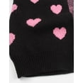 thumbnail image 4 of Women's Heart Knit Cardigan Sweater, V-Neck Long Sleeve Loose Fit Casual Knitwear for Fall and Winter, 4 of 9
