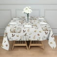 thumbnail image 3 of Fall Pumpkins Leaves Pattern Square Tablecloth,Waterproof Square Table Cover,Wipeable Spillproof Washable Table Cover for Home Kitchen Party Decor 42"X42"(107x107cm), 3 of 6