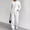 white, variant on Women'S Oversized Sweatshirt & Joggers Set Cozy Cable Knit Loungewear, Trendy Winter Christmas Outfit Long Pants And Long-Sleeved Home Wear Set White S