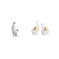 thumbnail image 6 of CoudarTitie Elegant Resin Animal Figurine Collection Featuring Penguin and Swan Sculptures Perfect for Housewarming Tabletop Bar Bedroom Office and Bookshelf Decor, 6 of 8
