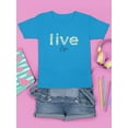 thumbnail image 3 of Live Life Daisy Lettering T-Shirt Juniors -Image by Shutterstock,  Small, 3 of 4