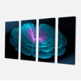 thumbnail image 2 of Abstract Blue Floral Fractal Background - Extra Large Floral Wall Art, 2 of 3