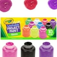 thumbnail image 4 of Crayola Washable Kids' Paint Set, 10-Colors, Neon, 4 of 6