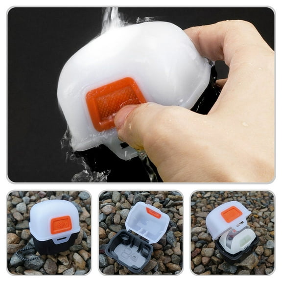 CIMAXIC Plastic Shockproof Box Headlamp Box White 1Pcs