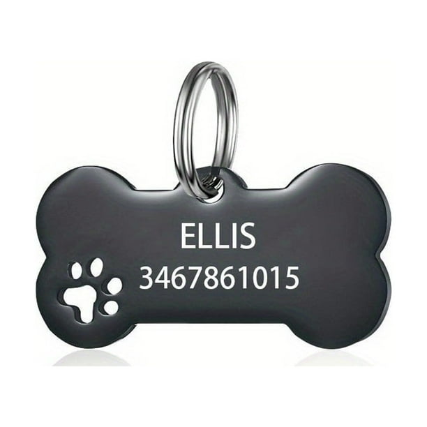 Personalized Dog Tags and Cat Tags - Engraved with Your Pet's Name & Phone Number - Bone Shape Collar Pendant Custom Pet Supplies