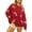 Red, variant on SwiftWear Women's Sparkle Sequin Embellished Crewneck Sweatshirt Plus Size Oversized Comfort Top Casual Long Sleeve Glitter Pullover Trendy Orange