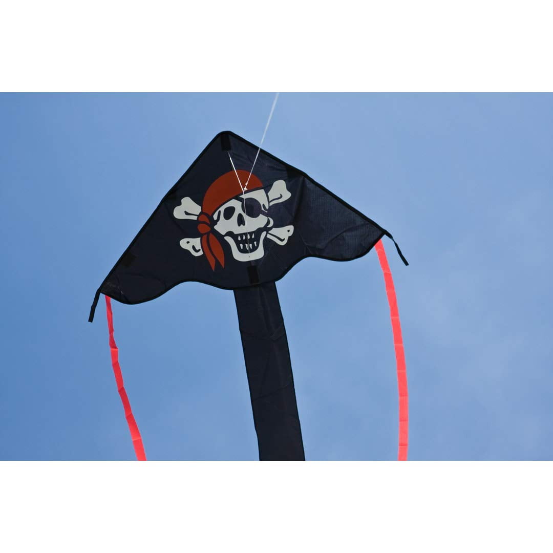 HQ Kites 102135 Ecoline Simple Flyer Jolly Roger Kite