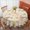 Pioneer Flower Floral, variant on Pioneer Flower Floral Print Pattern Round Tablecloth 70"x70", Wrinkle Resistant Wipeable Table Cover for Kitchen Dining Room Picnic Patio and Party