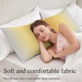 thumbnail image 4 of Ombre Lemon Yellow Body Pillow Cover, Pillowcase Protectors with Zipper, Breathable Decorative Throw Pillow Case Cover, Solid Color Gradient Minimalist Modern Pillow Shams for Couch Sofa 20x60Inch, 4 of 9