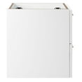 thumbnail image 3 of Wall Mount Sink Vanity Cabinet, White, Wood, Hotel Bedroom Bathroom, Modern Contemporary HB33627, 3 of 9