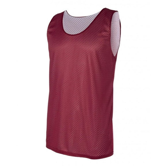 Badger - Tanque reversible de Mesh Pro - Cardinal / Blanco - Pequeño Badger Camiseta sin mangas