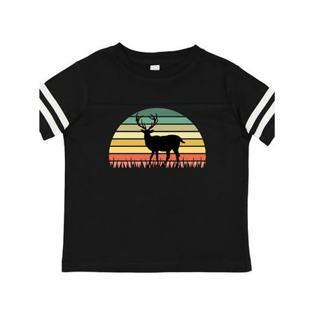 

Inktastic Deer Hunting Retro Sunset Hunter Gift Gift Toddler Boy or Toddler Girl T-Shirt