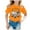 Orange, variant on Boys Girls Summer Tops Tees Cute Fashion Printed Short Sleeve Casual Loose Comfortable T Shirt Daily Spring Shirts For Kid 2-4T