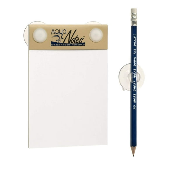 Bloc de notas impermeable Aqua Notes con lápiz