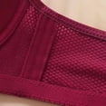 thumbnail image 5 of Women's Wireless Lace Bra Double Support Bralettes for Women Large Bust Full Coverage Seamless Comfortable Plus Size Minimizer Bras, 5 of 6