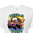 thumbnail image 3 of Disney Cars - Mater Need A Tow - Juniors Cropped Cotton Blend T-Shirt, 3 of 5