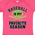 thumbnail image 4 of Inktastic Baseball Is My Favorite Season Boys or Girls Baby Bodysuit, 4 of 5