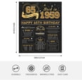 thumbnail image 5 of 65th Birthday Gifts for Women - 65 Year Old Birthday Gifts for Women - Gifts for 65 Year Old Woman or Man - 65th Birthday Gifts Throw Blanket 50x60, 5 of 6