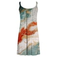 thumbnail image 6 of Odbmxy Tank Sundresses for Women Plus Size Summer Sleeveless Women's Mini Dress Cover up Cute Tie-Dye Beach Loose Dress, 6 of 7
