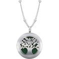 thumbnail image 1 of Earth Therapy Silver Aromatherapy Necklace - Essential Oil Diffuser Pendant, 1 of 7