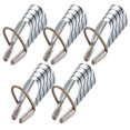 thumbnail image 1 of Miangastore 5pcs Nail Art Silver Foil Reusable Extension Nail Forms Shape French False, 1 of 8