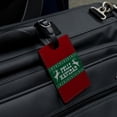 thumbnail image 4 of Feliz Navidad with Deer Merry Christmas Rectangle Leather Luggage Card Suitcase Carry-On ID Tag, 4 of 7