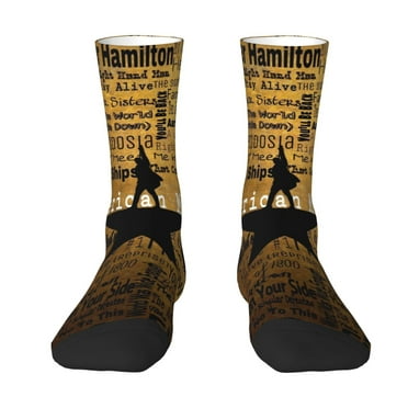 Hamilton The Musical Socks Crew Socks Funny Novelty Long Socks Unisex Dress Socks For Men Women