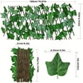 thumbnail image 4 of Eoozwa 2PCS Expandable Artificial Ivy Fence 77 Inch Realistic Leaf Decor for Outdoor Indoor Privacy Screen UV Resistant, 4 of 4