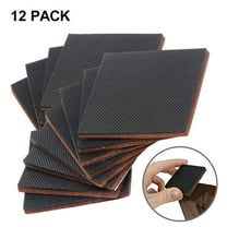 Furniture Pads 12 PCS 3” HN STG Non Slip Premium Furniture Gripper! Best Self Adhesive Square Rubber Pad-Chair Leg Hardwood Floor Protector Sofa Anti Slip for Fix in Place Furniture Bed