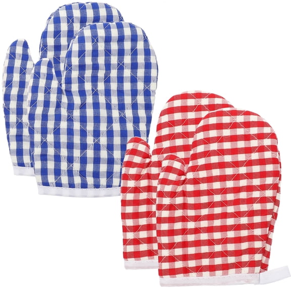 ELAYARD Set of Oven Gloves with Polyester and Non- Grip for Safe Cooking