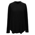 thumbnail image 5 of DAFPZW Women Pullover Tunic Tops Plus Size Casual Knit V Neck Lightweight Long Sleeve Sweaters, 5 of 7