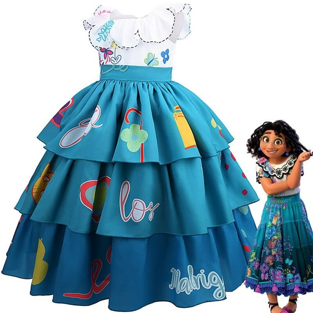 Enfant Encanto Mirabel fille cosplay Disney costume princesse robe